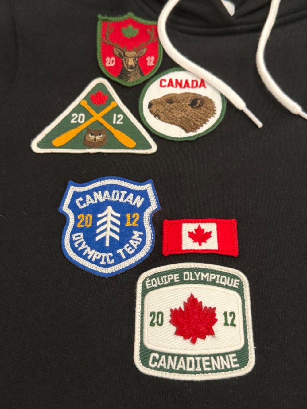 HBC Team Canada 2012 London Olympics Patch Hoodie - Women's Small - Picture 4 of 13